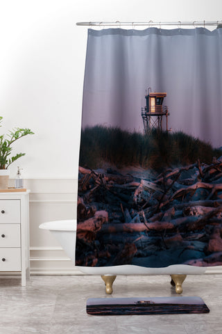 Hannah Kemp Coastal Lookout Shower Curtain And Mat
