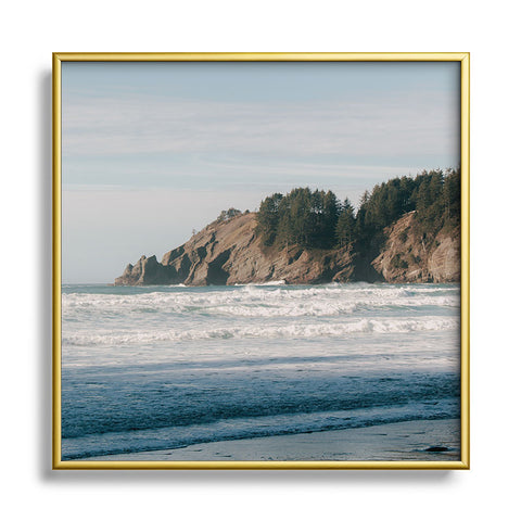 Hannah Kemp Coastal Square Metal Framed Art Print