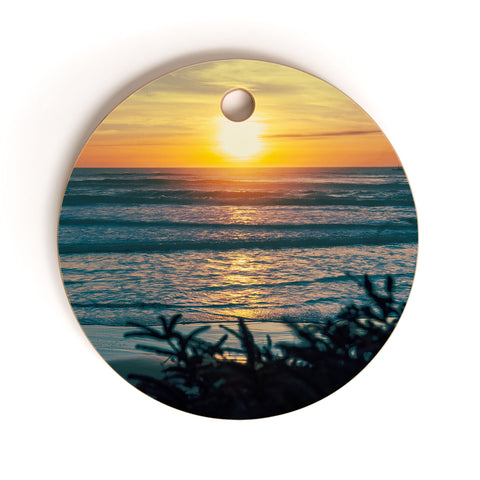 Hannah Kemp Coastal Summer Cutting Board Round
