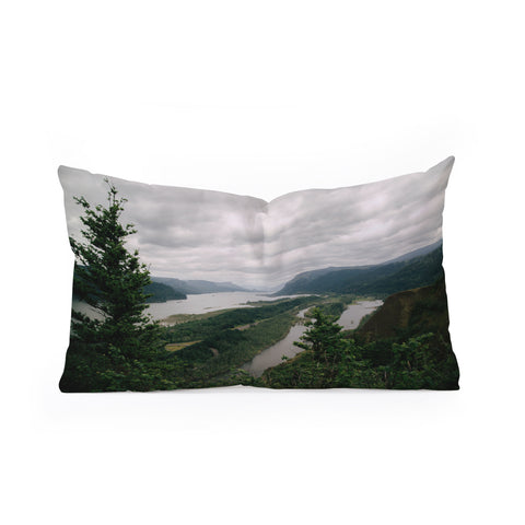 Hannah Kemp Columbia River Gorge Oblong Throw Pillow