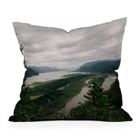 Hannah Kemp Columbia River Gorge Throw Pillow