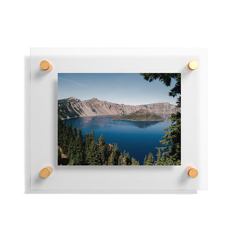 Hannah Kemp Crater Lake Floating Acrylic Print