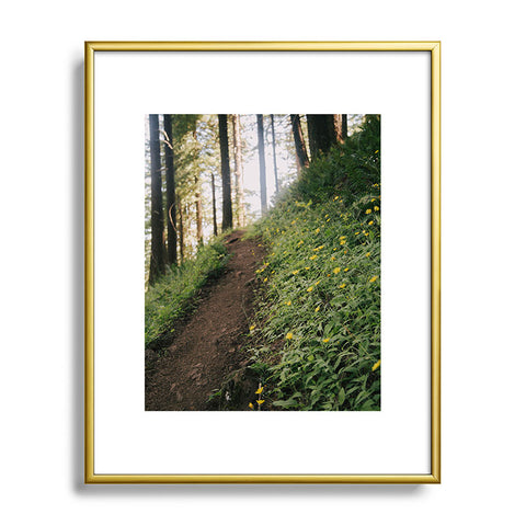 Hannah Kemp Dandelion Path Metal Framed Art Print