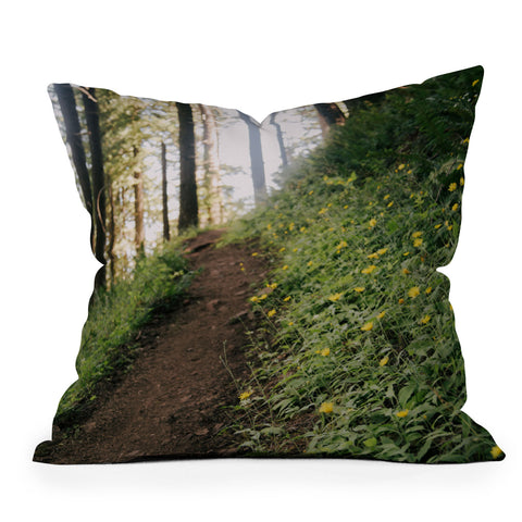 Hannah Kemp Dandelion Path Throw Pillow