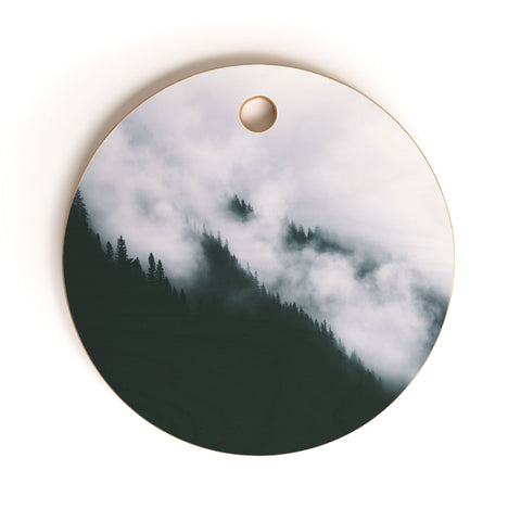 Hannah Kemp Dark and Foggy Cutting Board Round