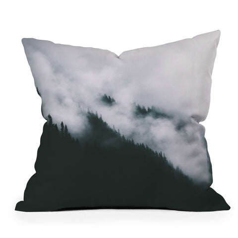 Hannah Kemp Dark and Foggy Throw Pillow