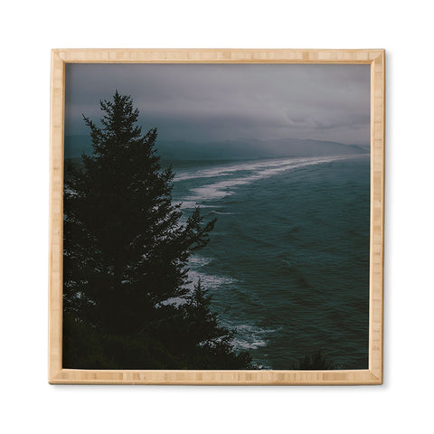 Hannah Kemp Dark Moody Coast Framed Wall Art