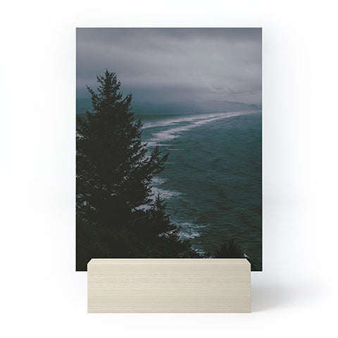 Hannah Kemp Dark Moody Coast Mini Art Print