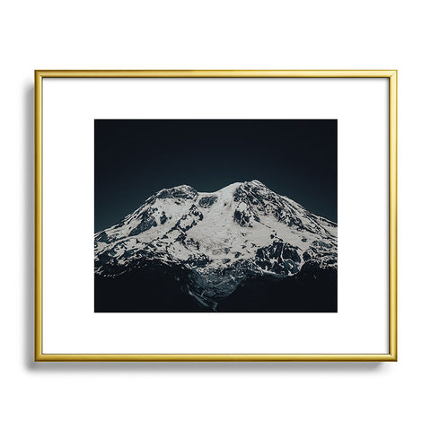 Hannah Kemp Dark Rainier Metal Framed Art Print