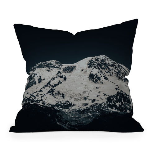 Hannah Kemp Dark Rainier Throw Pillow