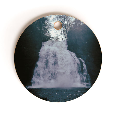 Hannah Kemp Dark Waterfall Cutting Board Round