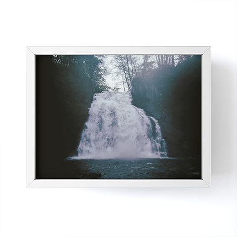Hannah Kemp Dark Waterfall Framed Mini Art Print