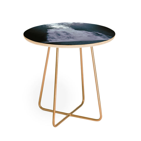 Hannah Kemp Dark Waterfall Round Side Table