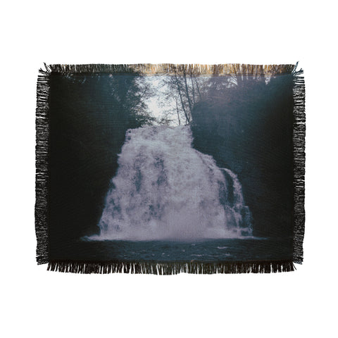 Hannah Kemp Dark Waterfall Throw Blanket