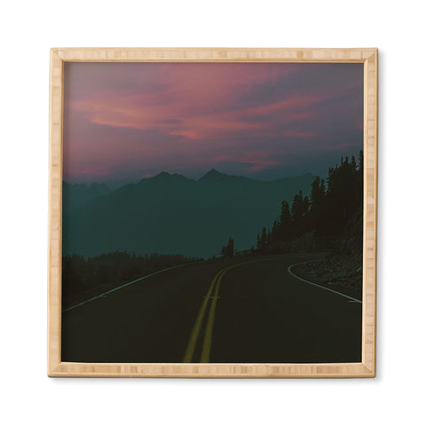 Hannah Kemp Dreamy Mountain Drive Framed Wall Art