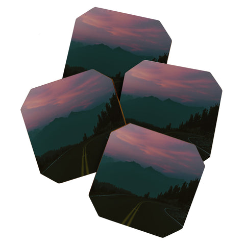 Hannah Kemp Dreamy Mountain Drive Coaster Set