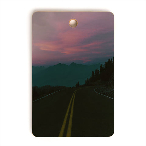 Hannah Kemp Dreamy Mountain Drive Cutting Board Rectangle