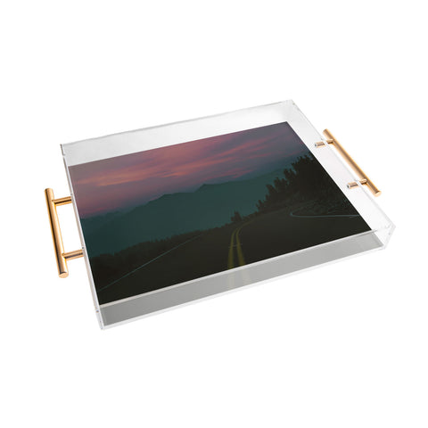 Hannah Kemp Dreamy Mountain Drive Acrylic Tray