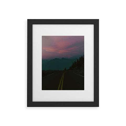 Hannah Kemp Dreamy Mountain Drive Framed Art Print