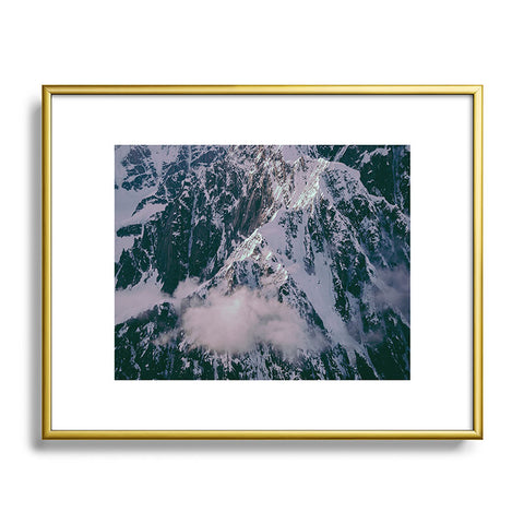 Hannah Kemp Dreamy Mountains Metal Framed Art Print