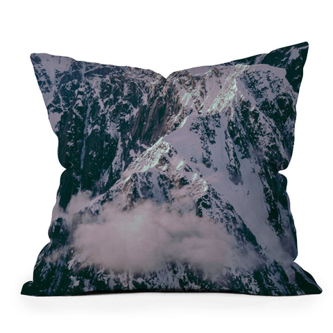 Hannah Kemp Dreamy Mountains Outdoor Throw Pillow