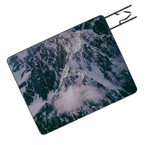 Hannah Kemp Dreamy Mountains Picnic Blanket