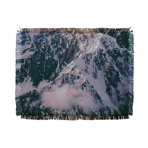 Hannah Kemp Dreamy Mountains Throw Blanket