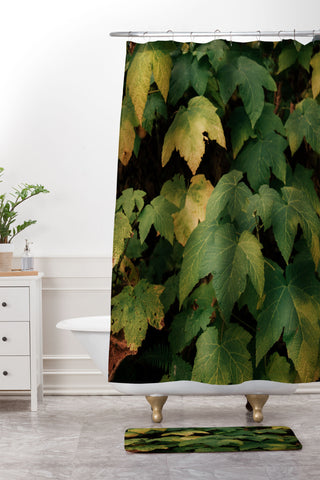 Hannah Kemp Early Foliage Shower Curtain And Mat