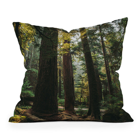 Hannah Kemp Echoes of the Forest Outdoor Throw Pillow