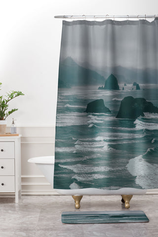 Hannah Kemp Ecola Shower Curtain And Mat