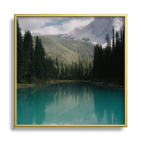 Hannah Kemp Emerald Lake Yoho Square Metal Framed Art Print