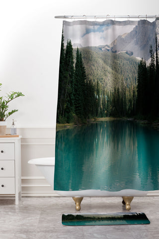 Hannah Kemp Emerald Lake Yoho Shower Curtain And Mat