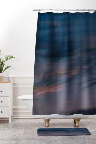 Hannah Kemp Evening Sky Shower Curtain And Mat