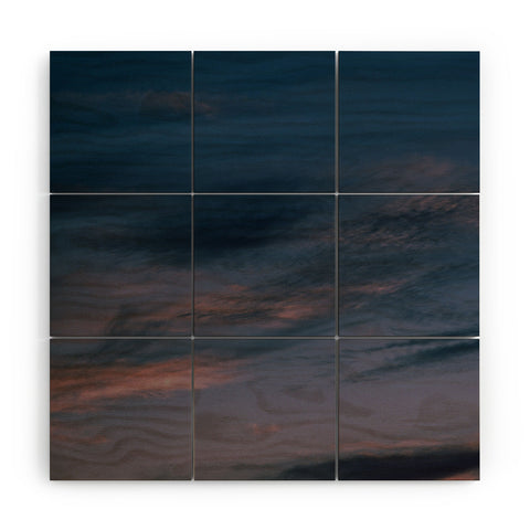 Hannah Kemp Evening Sky Wood Wall Mural