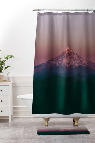 Hannah Kemp Evenings at Hood Shower Curtain And Mat