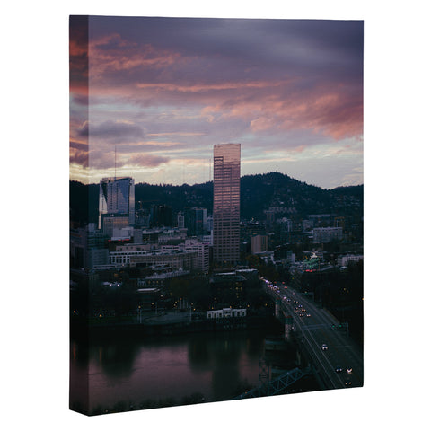 Hannah Kemp Evenings in Portland Art Canvas