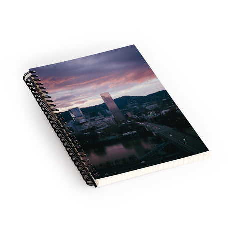 Hannah Kemp Evenings in Portland Spiral Notebook