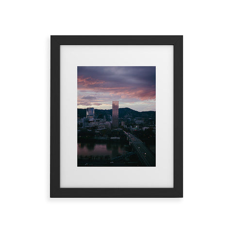 Hannah Kemp Evenings in Portland Framed Art Print