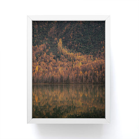 Hannah Kemp Fall Lake Framed Mini Art Print