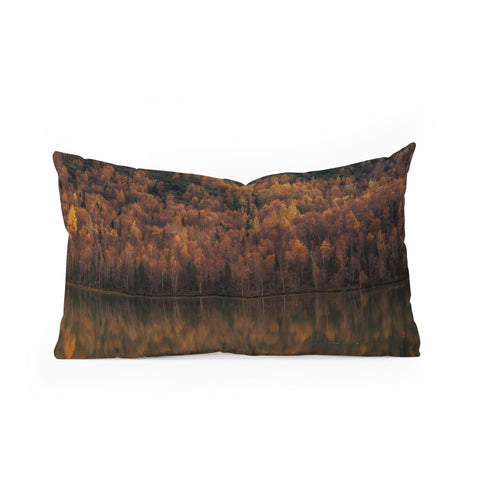 Hannah Kemp Fall Lake Oblong Throw Pillow