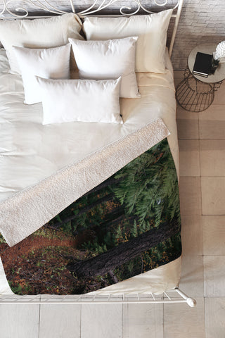 Hannah Kemp Fall Trail Fleece Throw Blanket