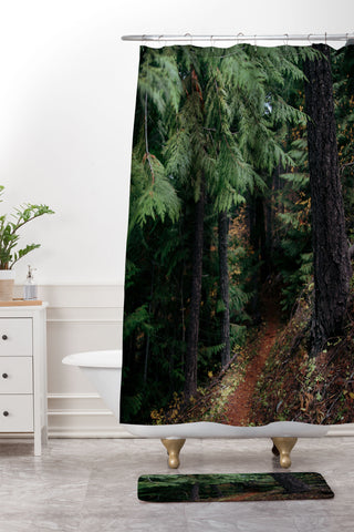 Hannah Kemp Fall Trail Shower Curtain And Mat