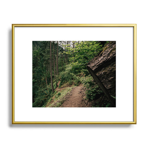 Hannah Kemp Find me through the Woods Metal Framed Art Print