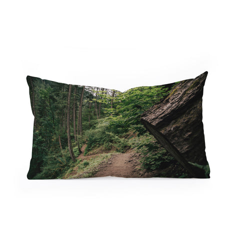 Hannah Kemp Find me through the Woods Oblong Throw Pillow