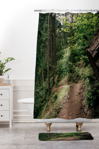 Hannah Kemp Find me through the Woods Shower Curtain And Mat