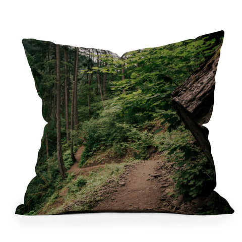 Hannah Kemp Find me through the Woods Throw Pillow