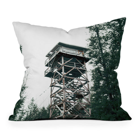 Hannah Kemp Fire Lookout Throw Pillow