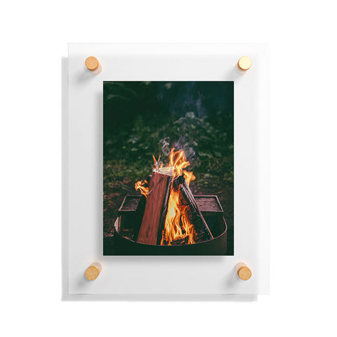 Hannah Kemp Fire Pit Floating Acrylic Print