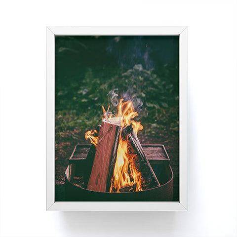 Hannah Kemp Fire Pit Framed Mini Art Print