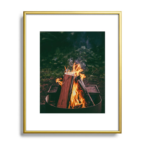 Hannah Kemp Fire Pit Metal Framed Art Print